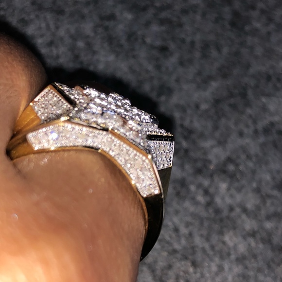 Certified real Diamond star men ring Not CZ! SALE! - Picture 5 of 8